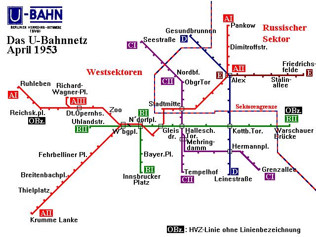 Berlin underground April 1953