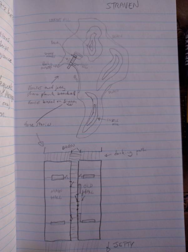 Sketch map of Straven